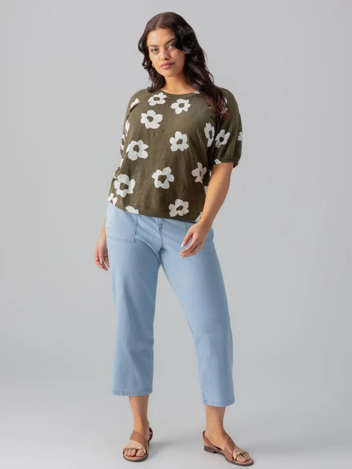 Sanctuary Clothing Sweaters and Cardis Women Sunny Days Sweater Burnt Olive Pop Inclusive Collection