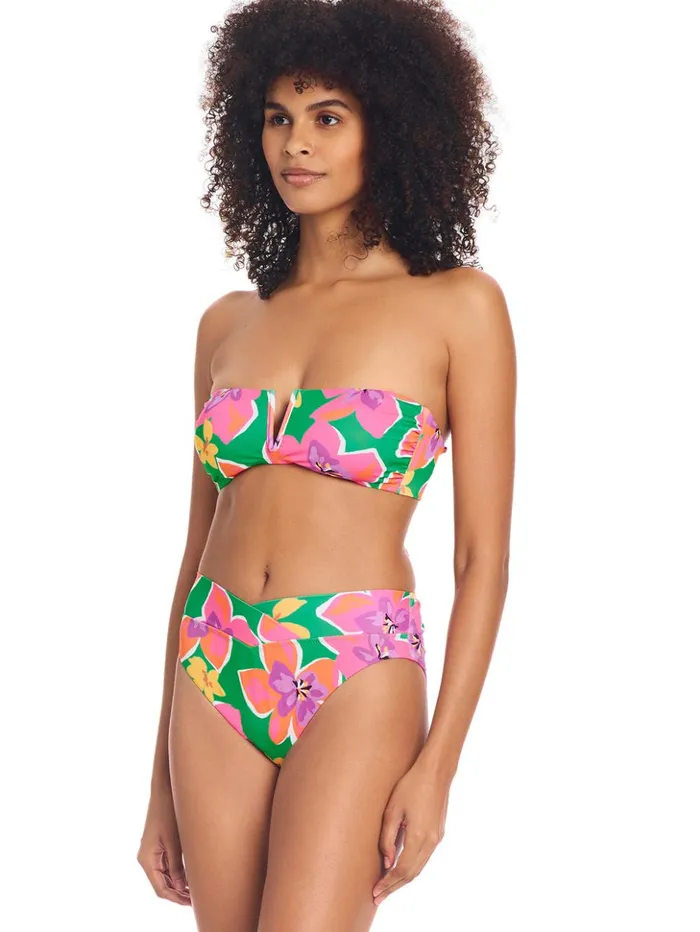 Sanctuary Clothing Swim Tops Women Super Bloom VWire Bandeau Bikini Top Multi Sanctuary Clothing Swim Tops Women Super Bloom VWire Bandeau Bikini Top Multi