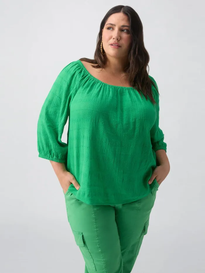 Sanctuary Clothing Tees and Tops Women Beach To Bar Blouse Green Goddess Inclusive Collection Sanctuary Clothing Tees and Tops Women Beach To Bar Blouse Green Goddess Inclusive Collection