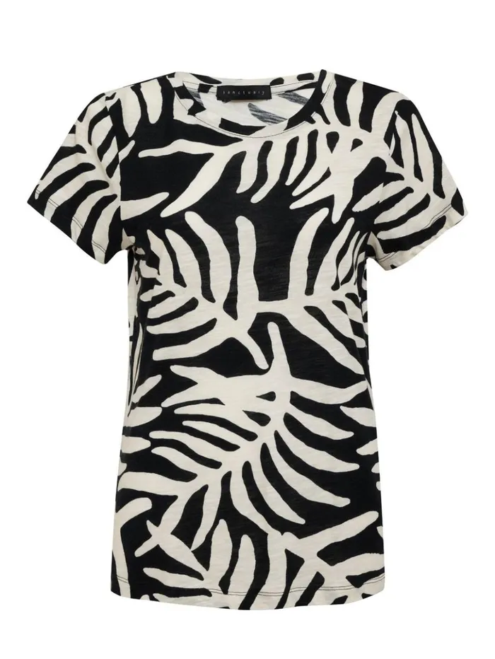Sanctuary Clothing Tees and Tops Women The Perfect Tee Night Palm Sanctuary Clothing Tees and Tops Women The Perfect Tee Night Palm