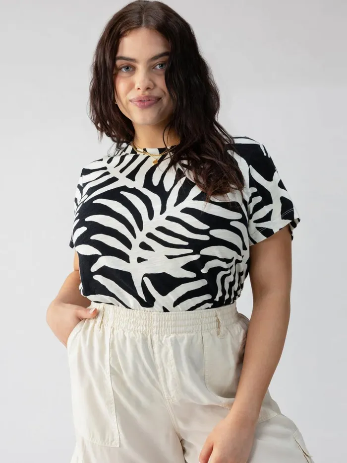 Sanctuary Clothing Tees and Tops Women The Perfect Tee Night Palm Inclusive Collection Sanctuary Clothing Tees and Tops Women The Perfect Tee Night Palm Inclusive Collection