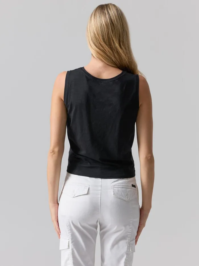 Sanctuary Clothing Tees and Tops Women Twisted Tank Black