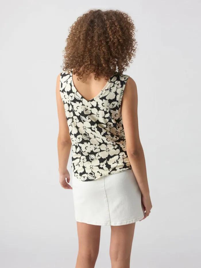 Sanctuary Clothing Tees and Tops Women VNeck Tie Tank Echo Blooms Sanctuary Clothing Tees and Tops Women VNeck Tie Tank Echo Blooms