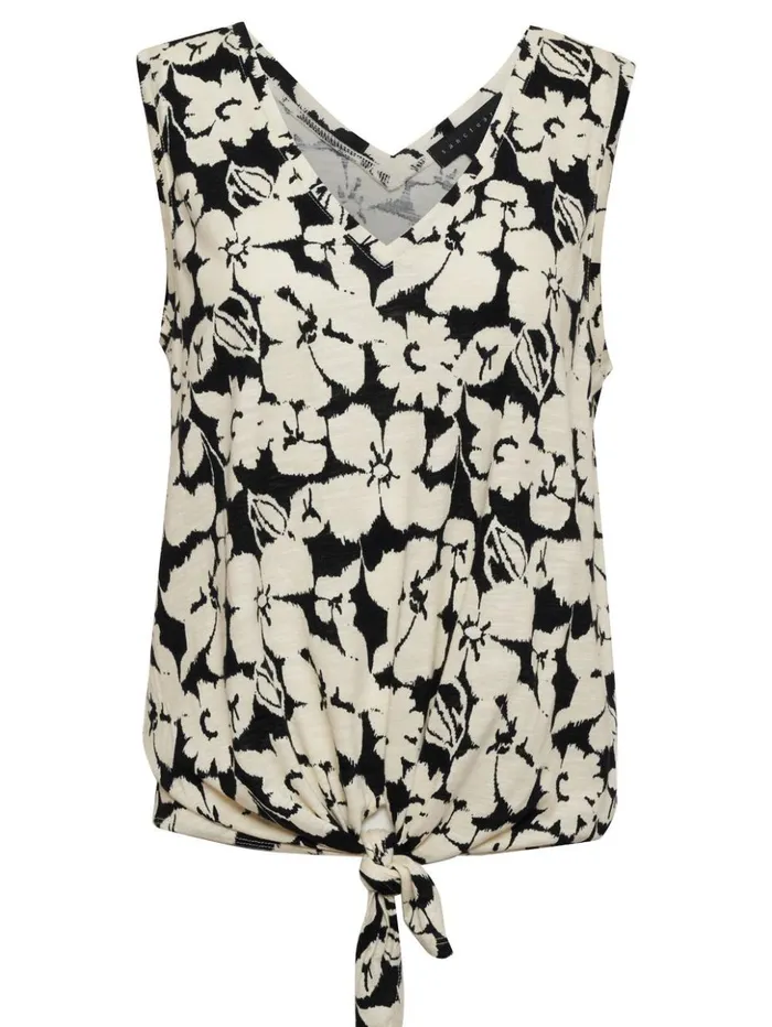 Sanctuary Clothing Tees and Tops Women VNeck Tie Tank Echo Blooms Sanctuary Clothing Tees and Tops Women VNeck Tie Tank Echo Blooms