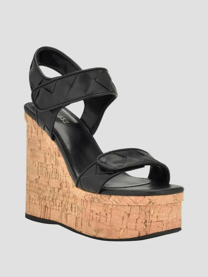 Sandals Cataline Wedge Sandals Black 002 8211 GUESS Women