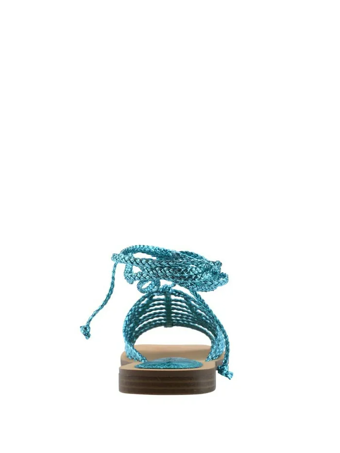 Sandals Women GUESS Rayana Strappy LaceUp Sandals Medium Green 310 Sandals Women GUESS Rayana Strappy LaceUp Sandals Medium Green 310
