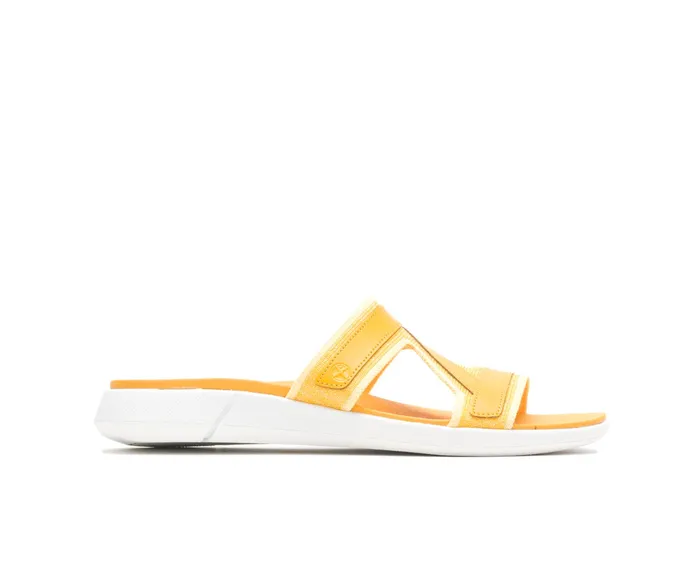 Sandals Women Willa Knit Slide Goldenrod Leather Hush Puppies