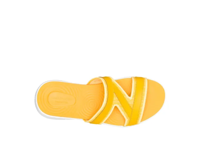 Sandals Women Willa Knit Slide Goldenrod Leather Hush Puppies