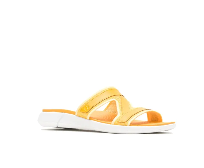 Sandals Women Willa Knit Slide Goldenrod Leather Hush Puppies