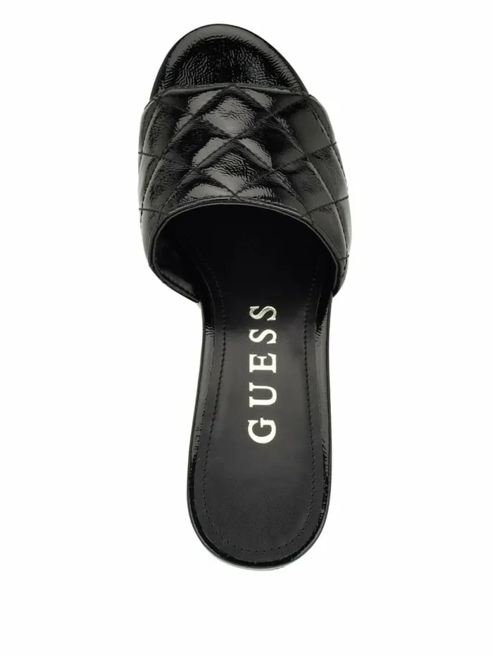 Sandals Yanni Quilted Platform Mules Black 002 8211 GUESS Women