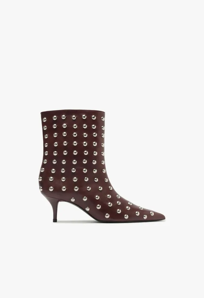 Schutz Shoes Booties Gail Studs Bootie Cherry Wine 8211 Women