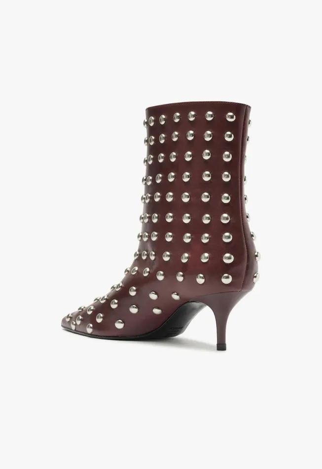 Schutz Shoes Booties Gail Studs Bootie Cherry Wine 8211 Women