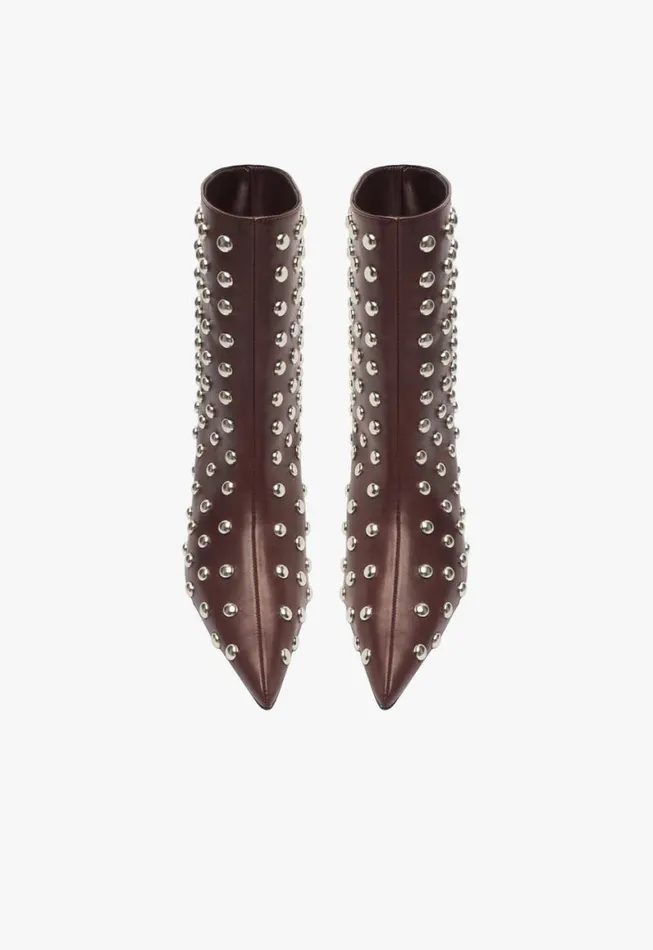 Schutz Shoes Booties Gail Studs Bootie Cherry Wine 8211 Women