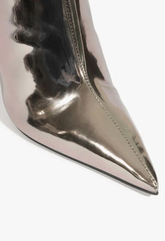Schutz Shoes Booties Mikki Bootie Silver 8211 Women