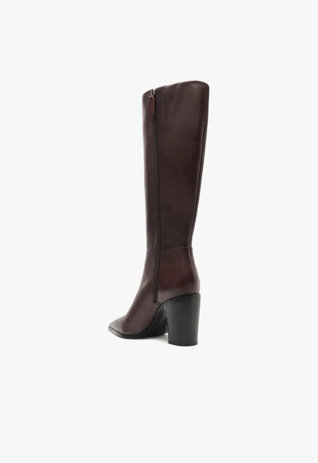 Schutz Shoes Boots Mikki Up Block Boot Brown 8211 Women