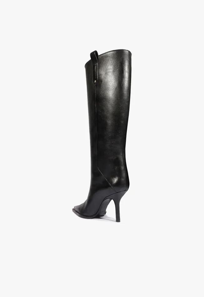 Schutz Shoes Boots Raffaela Up Cap Toe Boot Black 8211 Women