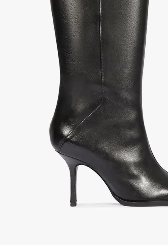 Schutz Shoes Boots Raffaela Up Cap Toe Boot Black 8211 Women