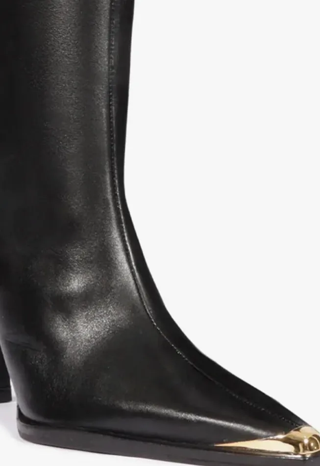Schutz Shoes Boots Raffaela Up Cap Toe Boot Black 8211 Women