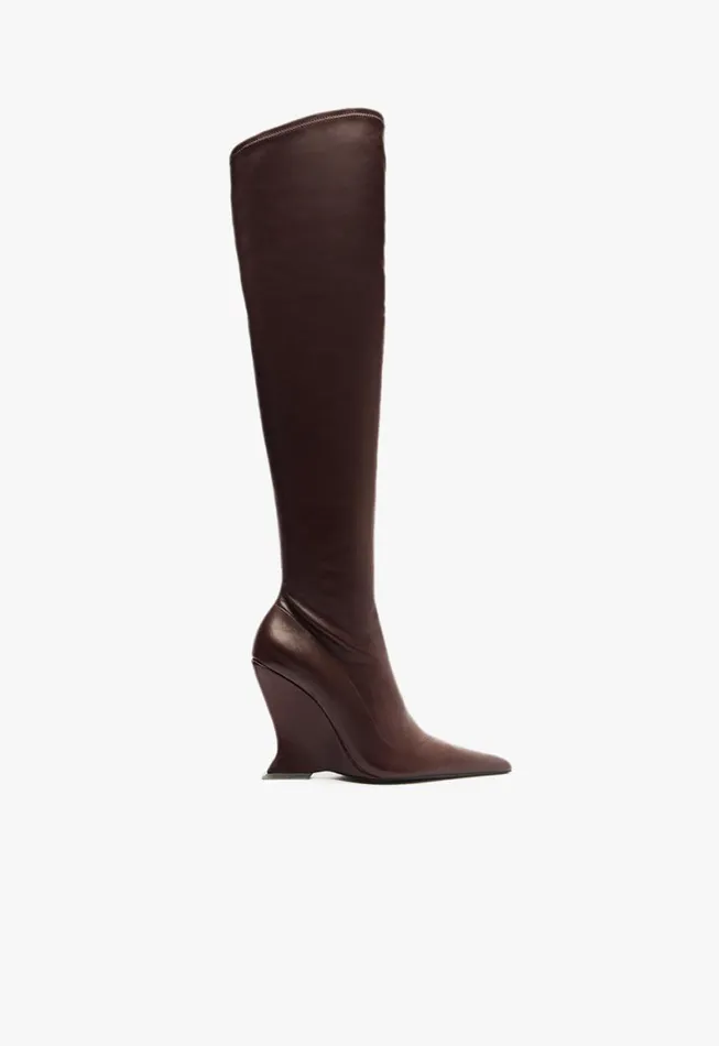 Schutz Shoes Boots Siena Over The Knee Boot Red 8211 Women