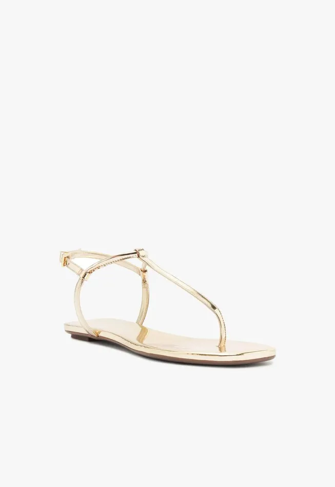 Schutz Shoes Flats Elsha Flat Sandal Gold 8211 Women