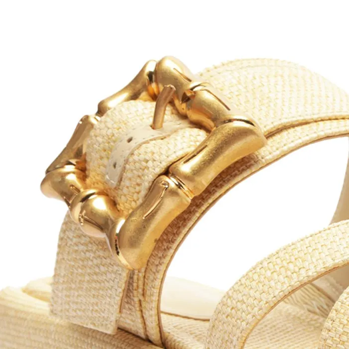 Schutz Shoes Flats Lola Flatform Sandal Eggshell 8211 Women