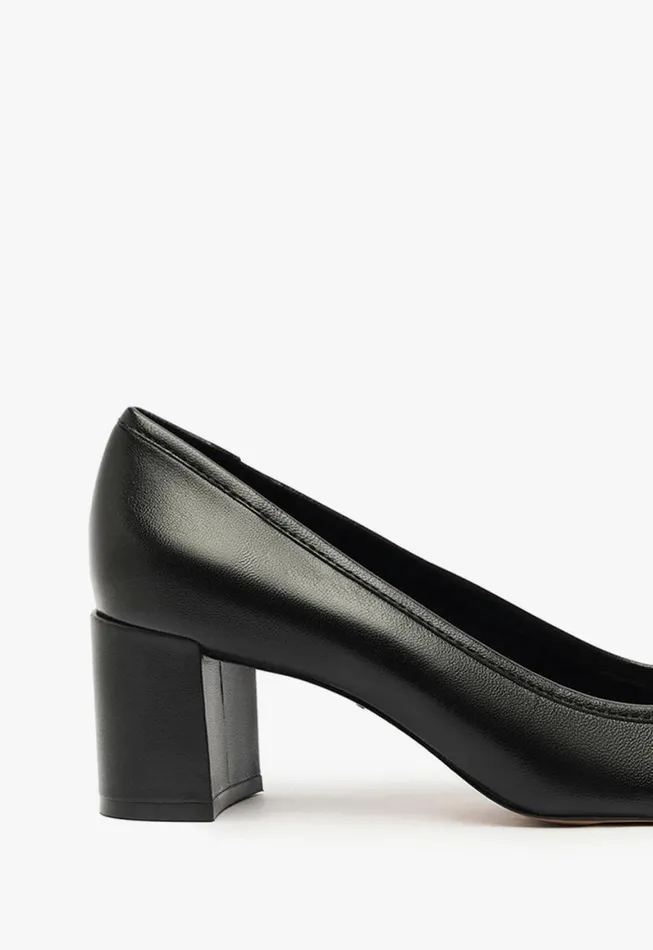 Schutz Shoes Pumps Arissa Block Leather Pump Black 8211 Women