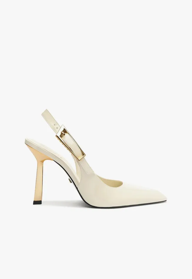 Schutz Shoes Pumps Ciara Patent Leather Pump White 8211 Women