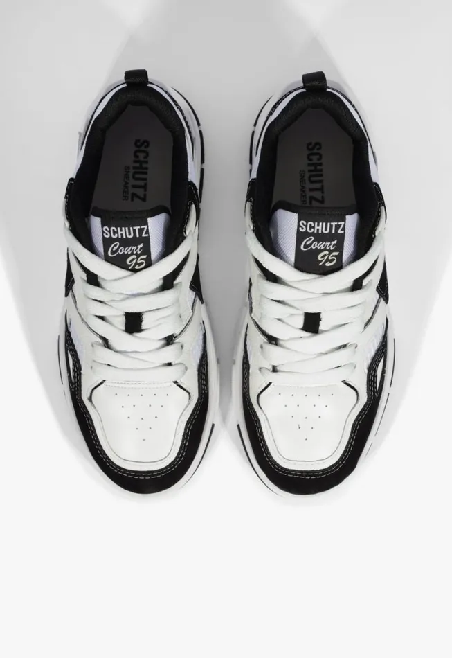 Schutz Shoes Sneakers Court 95 Sneaker Black 8211 Women