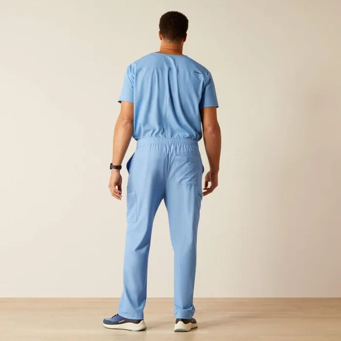 Scrubs 8211 New Men Ariat Jacobi Utility Stretch Scrub Pant Light Blue Heather