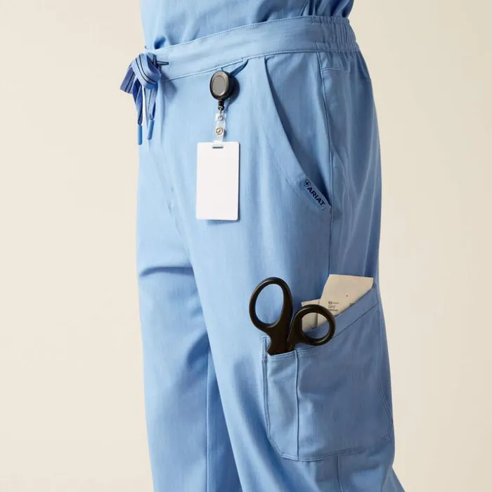 Scrubs 8211 New Men Ariat Jacobi Utility Stretch Scrub Pant Light Blue Heather