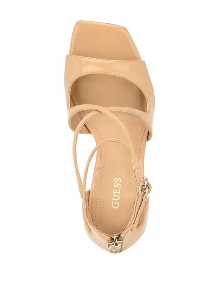 Sella Strappy Stiletto Heels Medium Natural 101 Women Heels GUESS Sella Strappy Stiletto Heels Medium Natural 101 Women Heels GUESS