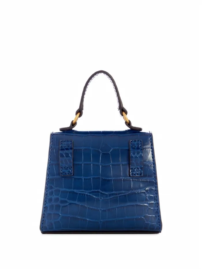 Sestri CrocodileEmbossed Mini Crossbody Blue Women Handbags GUESS Sestri CrocodileEmbossed Mini Crossbody Blue Women Handbags GUESS