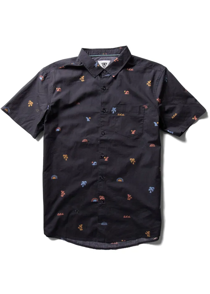 Shirts and Flannels The Ecology Center Surf Farm Eco Ss Shirt Phantom Vissla Men