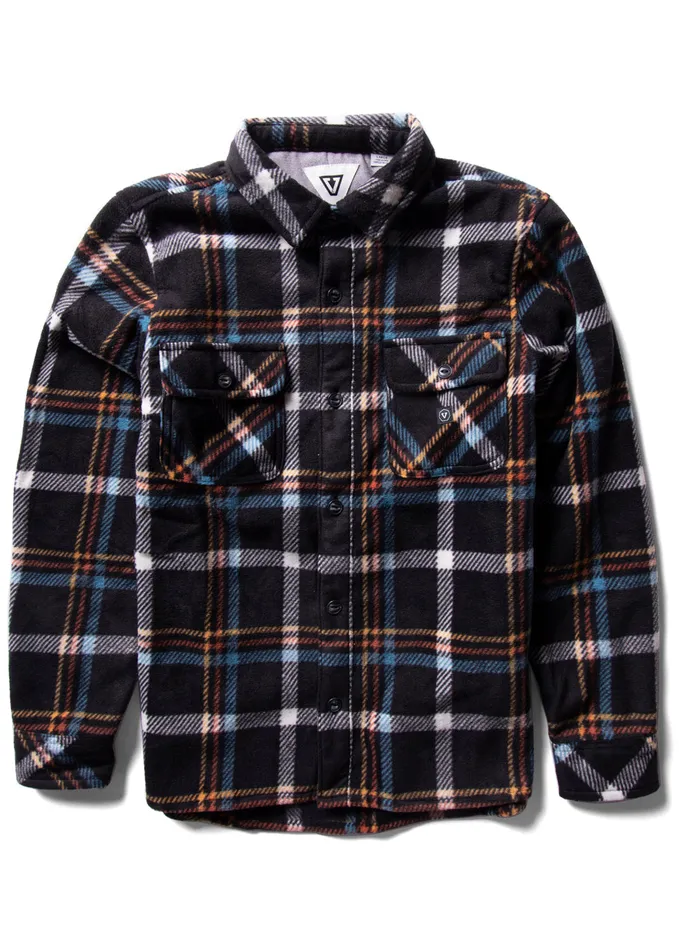 Shirts and Flannels Vissla Men EcoZy Ls Polar Flannel Black 2