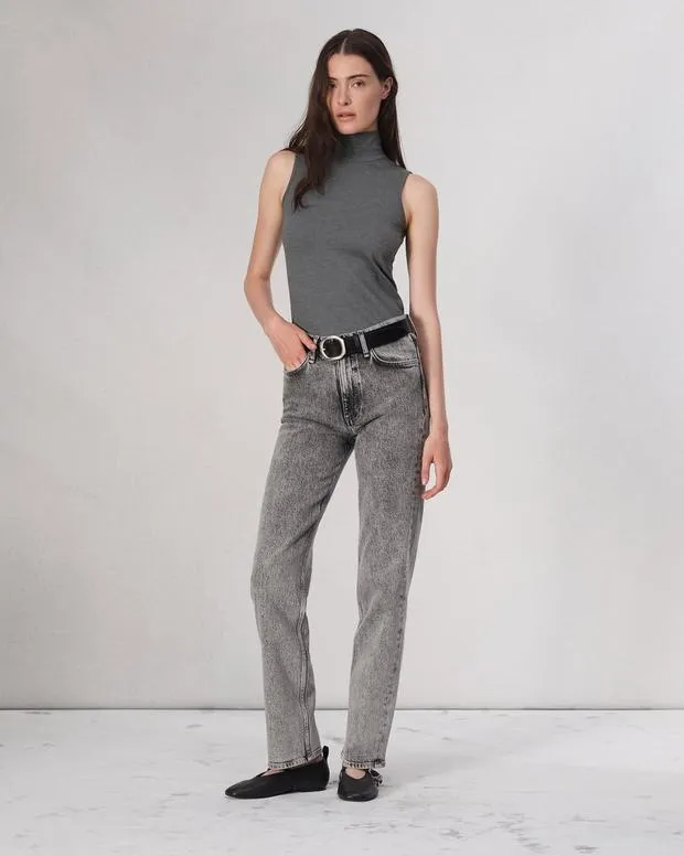 Shirts and Tops rag and bone Women Irina Turtleneck Tank BlackCharcoal