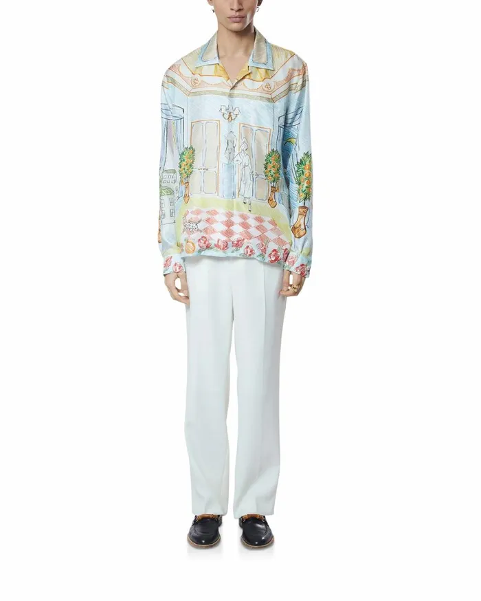 Shirts Men Casablanca Paris L039Appartement De Reve Silk Shirt