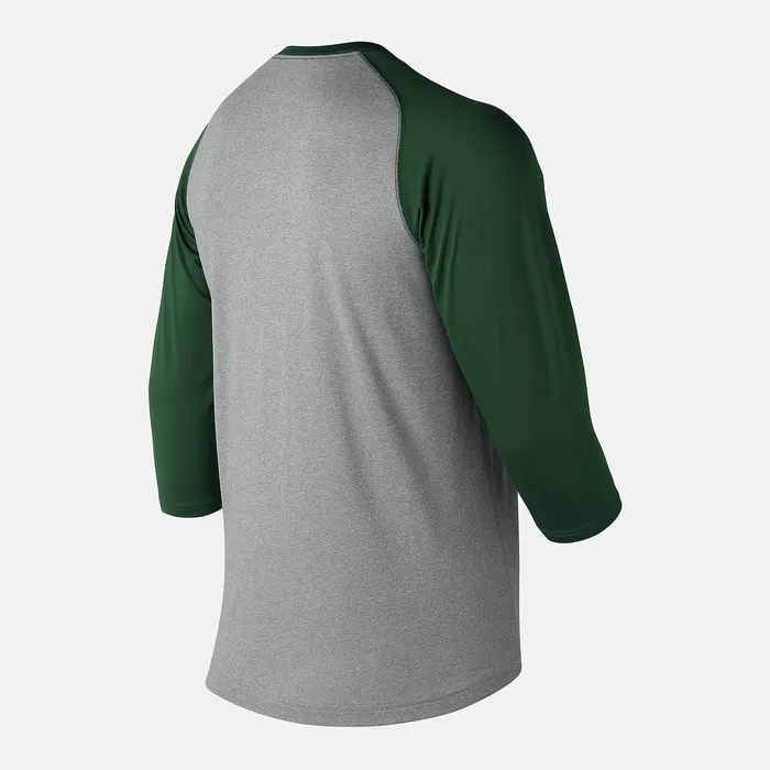 Shirts Men New Balance 34 Baseball Raglan Top TEAM DARK GREEN Shirts Men New Balance 34 Baseball Raglan Top TEAM DARK GREEN