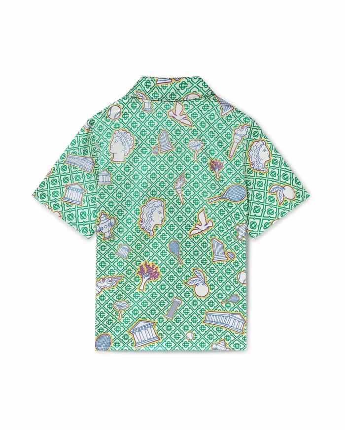 Shirts MenWomen Casablanca Paris Greek Icons Quarter Zip Shirt