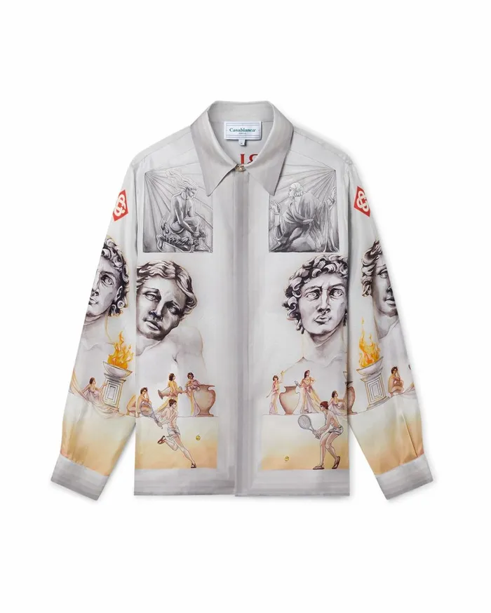 Shirts MenWomen Casablanca Paris Le Theatre Silk Shirt