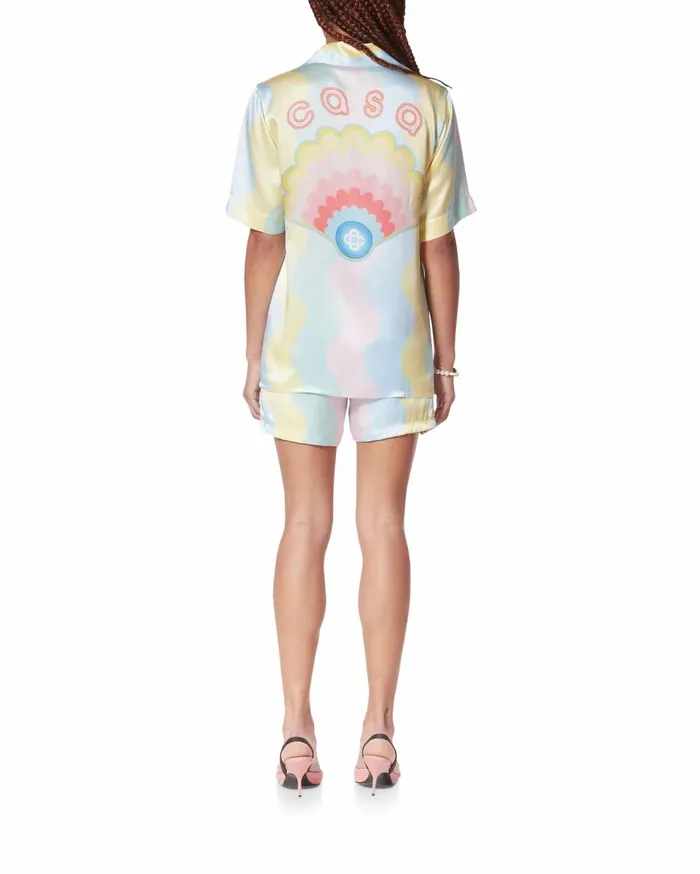 Shirts Women Casablanca Paris Casa Shell Wave Silk Shirt