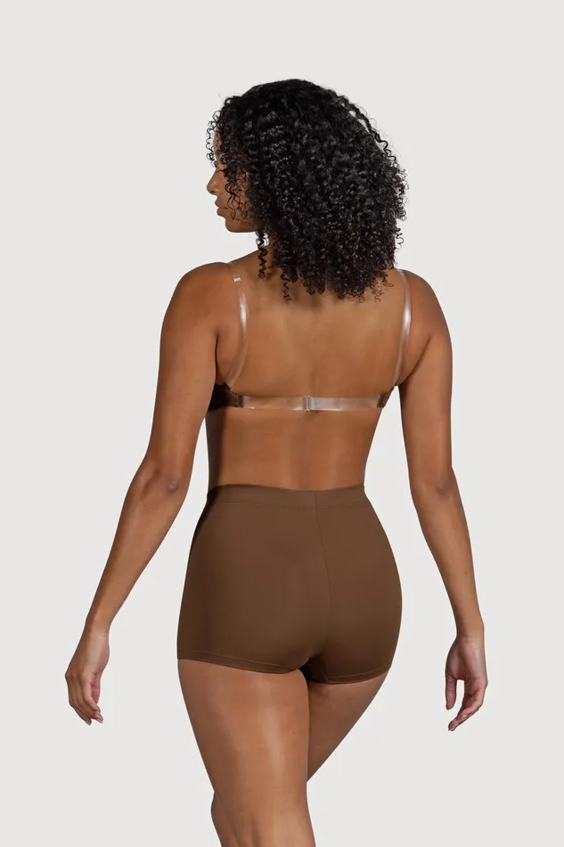 Shorts and Briefs Bloch Adult Ladies Capella High Waist Short Cocoa Shorts and Briefs Bloch Adult Ladies Capella High Waist Short Cocoa