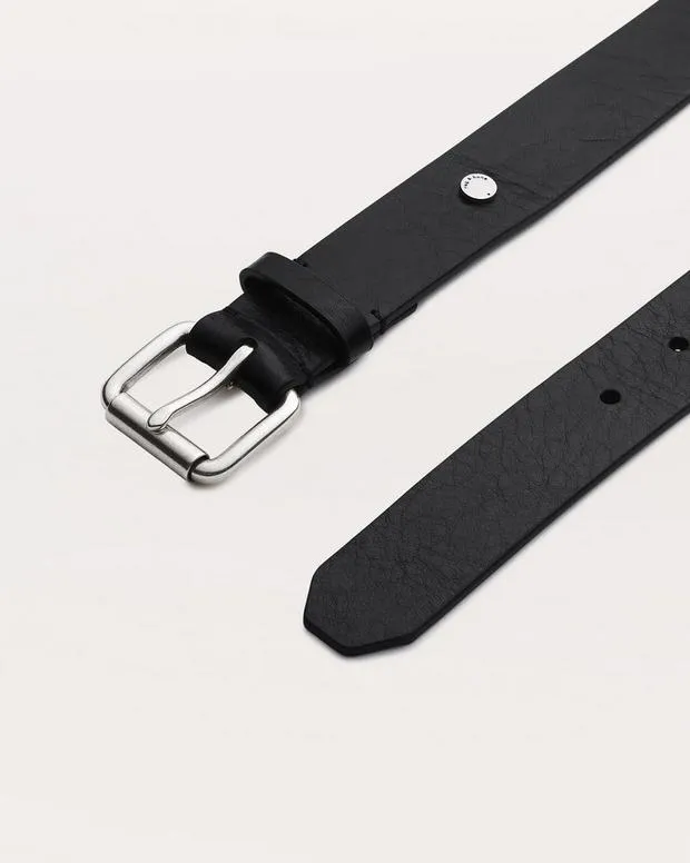 Shorts rag and bone Men Liam Italian Leather Belt BlackIndigoToffee