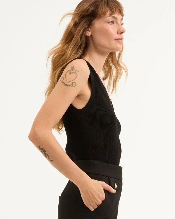Sid Knit Tank Top Black Women Veronica Beard Tops Sid Knit Tank Top Black Women Veronica Beard Tops