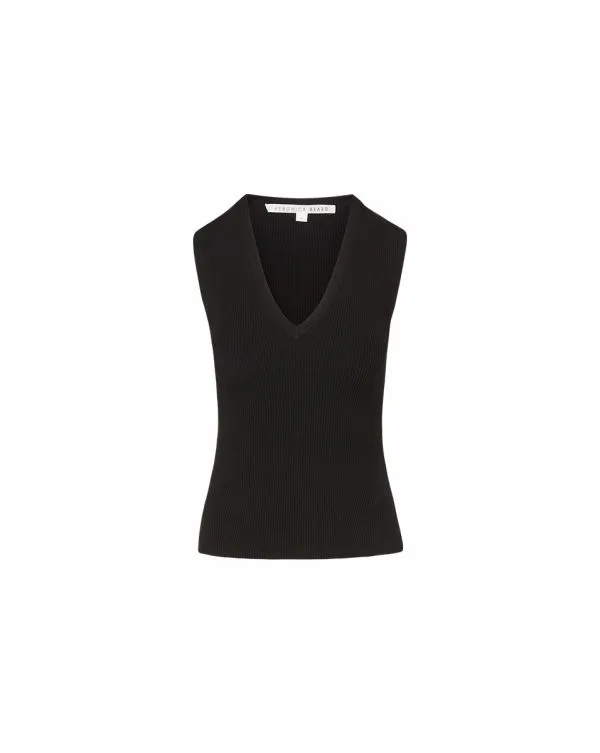 Sid Knit Tank Top Black Women Veronica Beard Tops Sid Knit Tank Top Black Women Veronica Beard Tops