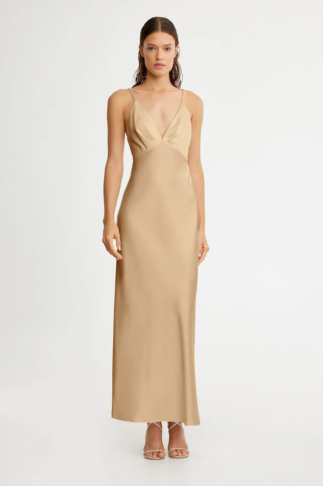 Significant Other ESME PLUNGE MIDI DRESS Women Bridesmaids