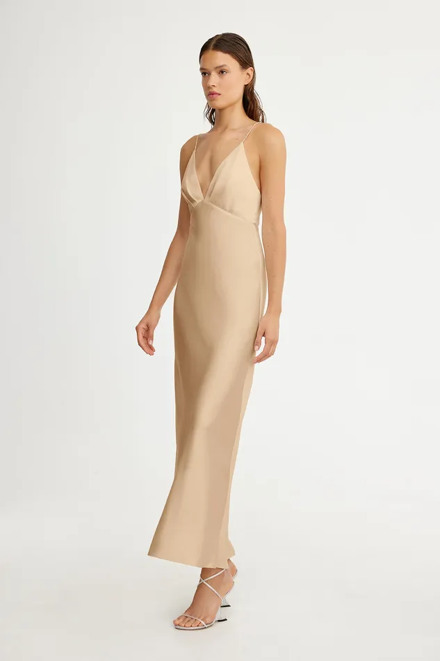 Significant Other ESME PLUNGE MIDI DRESS Women Bridesmaids
