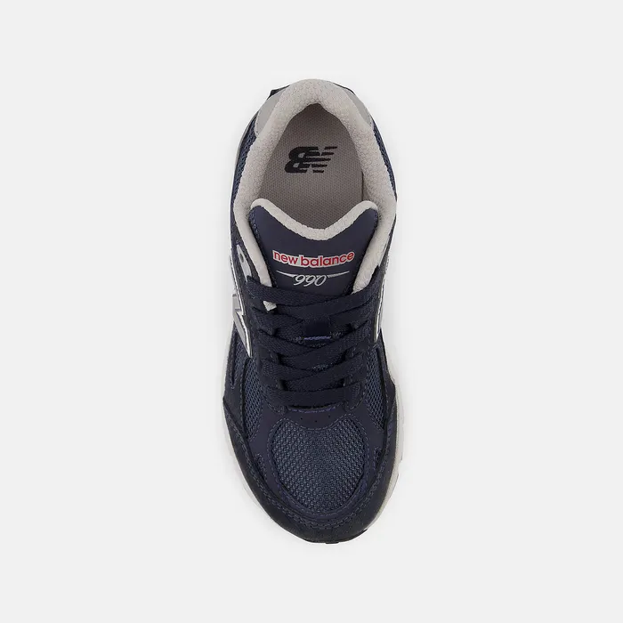 Size 105 8211 3 New Balance Kids 990v3 Navy with Grey