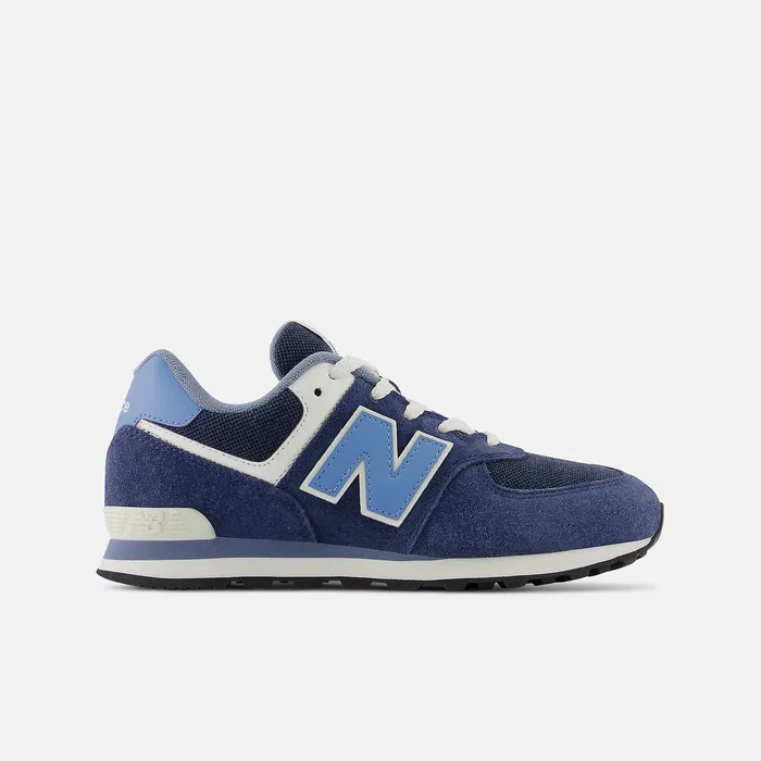 Size 35 8211 7 New Balance Kids 574 NB Navy with Heritage Blue