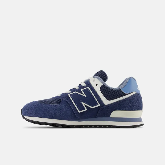 Size 35 8211 7 New Balance Kids 574 NB Navy with Heritage Blue