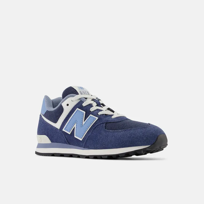 Size 35 8211 7 New Balance Kids 574 NB Navy with Heritage Blue